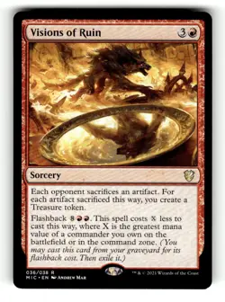 Visions of Ruin Commander: Innistrad: Midnight Hunt 36 Near Mint - Image 1