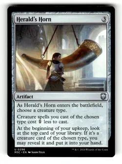 Herald's Horn Commander: Modern Horizons 3 296 Near Mint - Image 1