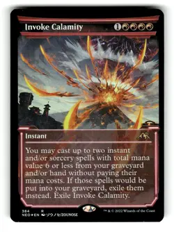 Invoke Calamity (Showcase) Kamigawa: Neon Dynasty 384 NM FOIL - Image 1