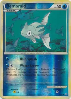 Pokemon - Remoraid - 59/95 - Common - Reverse Holo - HS Unleashed - NM - Image 1