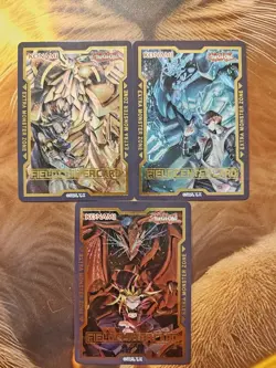 Carte Yu-Gi-Oh : Egyptiens God/Dieux Egyptiens Ra , Slifer, Obelisk Holo Fullart - Image 1