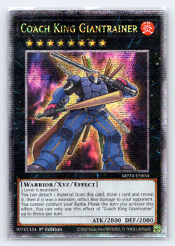 Coach King Giantrainer - MP24-EN034 - Quarter Century Rare - 1st Edition Yugioh - Image 1
