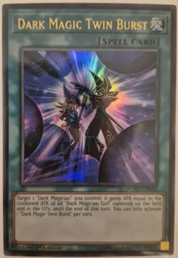 YuGiOh Dark Magic Twin Burst Ultra Rare 1st Edition DUPO-EN018 - Image 1