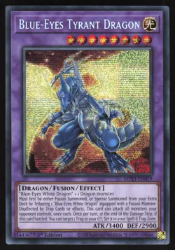 Blue-Eyes Tyrant Dragon - MP23-EN019 - Prismatic Secret Rare 1st Edition Yugioh - Image 1