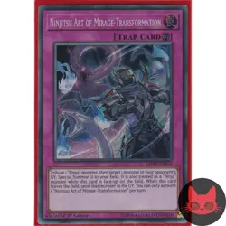 Yugioh Ninjitsu Art of Mirage-Transformation SHVA-EN015 Secret Rare 1st Ed NM - Image 1