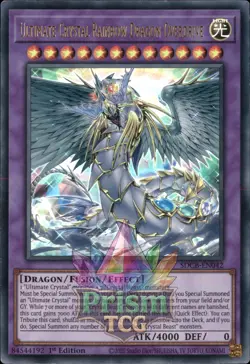 1st ed Ultimate Crystal Rainbow Dragon Overdrive ultra rare SDCB-EN042 Yugioh - Image 1