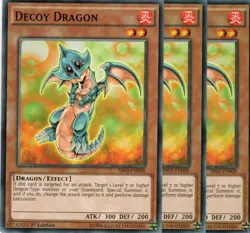 yugioh 3x Decoy Dragon SR02-EN008 COMMON 1AUFLAGE ENGLISCH - Image 1