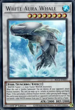 White Aura Whale - Silver Ultra Rare 1st Edition BLC1-EN011 - NM - YuGiOh - Image 1