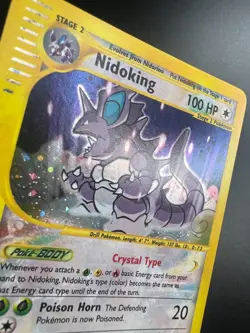 Nidoking - 150/147 - Pokemon Aquapolis Holo Crystal Card NM - Image 2