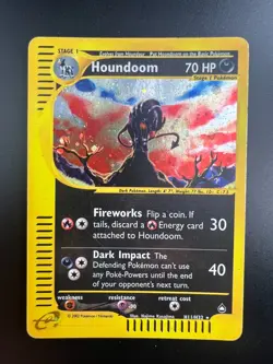 Houndoom - H11/H32 - Pokemon Aquapolis Holo Rare Card LP - Image 1