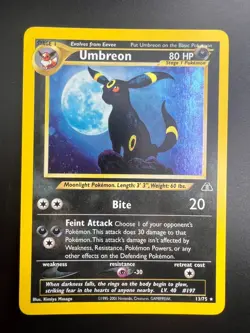 Umbreon - 13/75 - Pokemon Neo Discovery Unlimited Holo Rare Card WOTC NM - Image 1