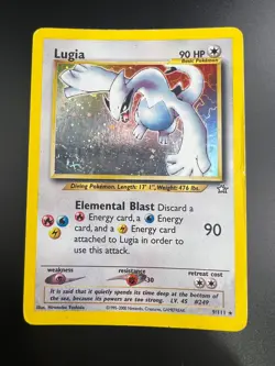 Lugia - 9/111 - Pokemon Neo Genesis Unlimited Holo Rare Card WOTC MP - Image 1