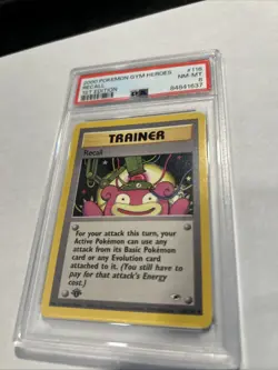 Pokemon Gym Heroes #116 - Recall - NM-MT - 1st Edition - GMA 8 POKEMON CARD - Image 3