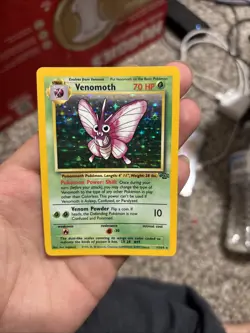 Venomoth Halo Rare Jungle Base Set 1999 Pokemon TCG Card - Image 1