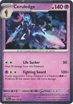 Ceruledge - 098/193 - Pokemon Paldea Evolved Cosmos Holo Rare Card HP - Image 1