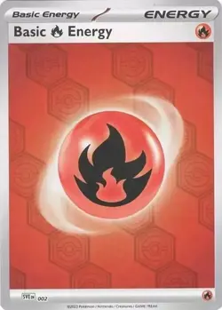 Basic Fire Energy - SVE002 - Pokemon Shrouded Fable Reverse Holo Card NM - Image 1