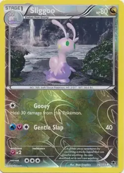 Sliggoo - 76/119 - Pokemon Phantom Forces XY Reverse Holo Card NM - Image 1