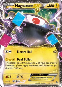 Magnezone EX - 35/106 - Pokemon Flashfire XY Ultra Rare Card LP - Image 1