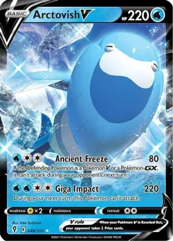 Arctovish V - 048/203 - Pokemon Evolving Skies Sword & Shield Ultra Rare Card NM - Image 1