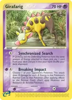 Girafarig - 16/97 - Pokemon Ex Dragon Non-Holo Card LP - Image 1