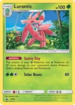 Lurantis - SM25 - Pokemon Sun & Moon Promo Holo Rare Card NM - Image 1