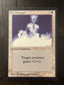 Magic The Gathering: Beta Holy Strength MTG Beta - Image 1