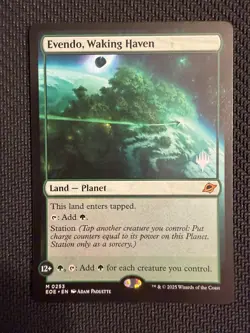 Evendo Waking Haven Edge of Eternities #253 Mythic Card Magic the Gathering MTG - Image 1