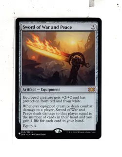 MTG SkeenAB Sword of War and Peace from Double Masters (MB ver). NM. - Image 1