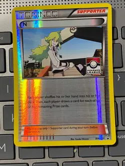 Pokemon League REVERSE HOLO 'N' Trainer Supporter BW100 m/nm card / Black Star - Image 1