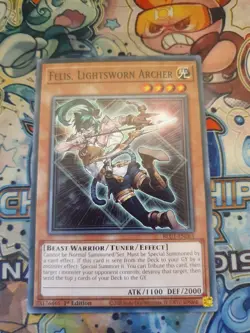 Yu-Gi-Oh! Felis, Lightsworn Archer BLC1-EN061 1st Edition Common - Image 1