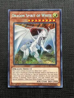Yu-Gi-Oh! Dragon Spirit Of White LCKC-EN018 1st Edition Secret Rare NM - Image 1