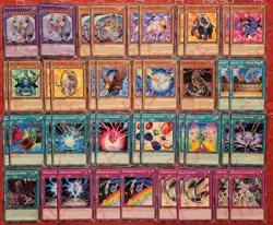 Yugioh Crystal Beast Deck 42 Cards Rainbow Dragon *Rainbow Overdragon* Pegasus - Image 1
