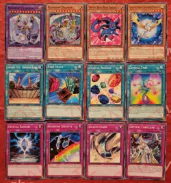 Yugioh Crystal Beast Deck 42 Cards Rainbow Dragon *Rainbow Overdragon* Pegasus - Image 2