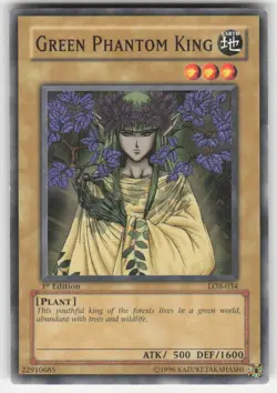 Green Phantom King Common The Legend of Blue Eyes White Dragon LOB-034 1ST ED LP - Image 1