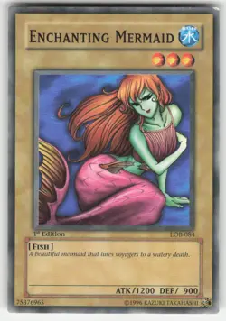 Enchanting Mermaid Common The Legend of Blue Eyes White Dragon LOB-084 1ST ED LP - Image 1