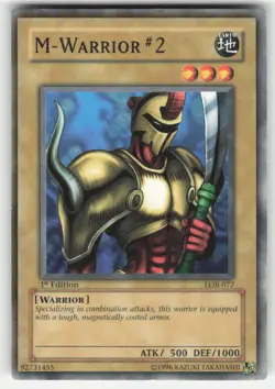 M-Warrior #2 Common The Legend of Blue Eyes White Dragon LOB-077 1ST ED LP 3 - Image 1