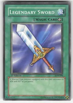Legendary Sword Common The Legend of Blue Eyes White Dragon LOB-040 1ST ED LP - Image 1