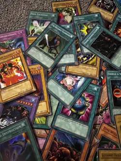 Lot Of Vintage 90s Yu-Gi-Oh Cards With Blue Eyes White Dragon - Image 2