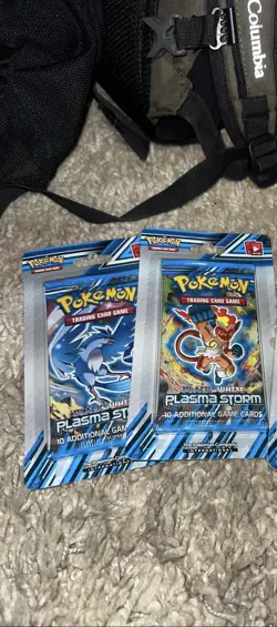 x2 Pokemon Plasma Storm 10 Trading Cards Packs - Black/White - Image 1