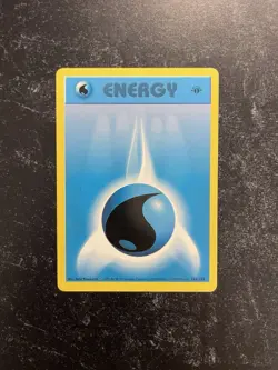 1st Edition Water Energy 101/102 Shadowless Base Set Pokemon Card 1999 - Image 1