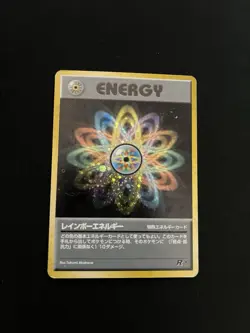 Rainbow Energy PL Japanese Pokemon Card Team Rocket Holo Rare Vintage WOTC - Image 1