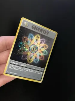 Rainbow Energy PL Japanese Pokemon Card Team Rocket Holo Rare Vintage WOTC - Image 2