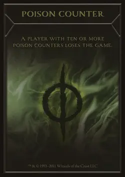 MTG Magic the Gathering Poison Counter (5/180) New Phyrexia LP - Image 1