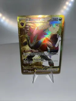 Pokemon TCG N's Zoroark EX Gold Holo Card 189/159 Sv09: Journey Together - Image 1