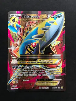 M Sharpedo EX XY200a Mega Pokemon Full Art Holo XY TCG Card - Image 1