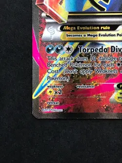 M Sharpedo EX XY200a Mega Pokemon Full Art Holo XY TCG Card - Image 5
