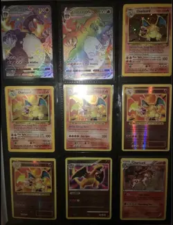 10x Charizard Lot! 5card God Pack Lot! Garenteed V/ex Or Better!! Graded Cards! - Image 1