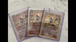10x Charizard Lot! 5card God Pack Lot! Garenteed V/ex Or Better!! Graded Cards! - Image 2