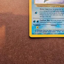 Lapras 10/62 Pokemon Fossil Holo Rare Card - HP - Image 4
