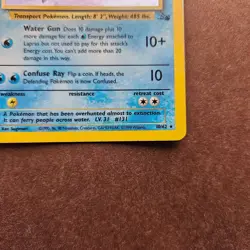 Lapras 10/62 Pokemon Fossil Holo Rare Card - HP - Image 5